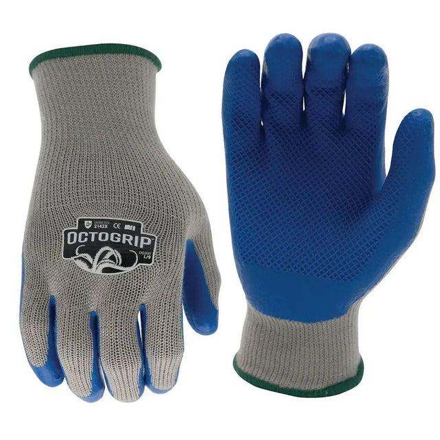 Octogrip OG300 8 Medium Heavy Duty Glove 10G Polyester Latex Palm - Builders Emporium